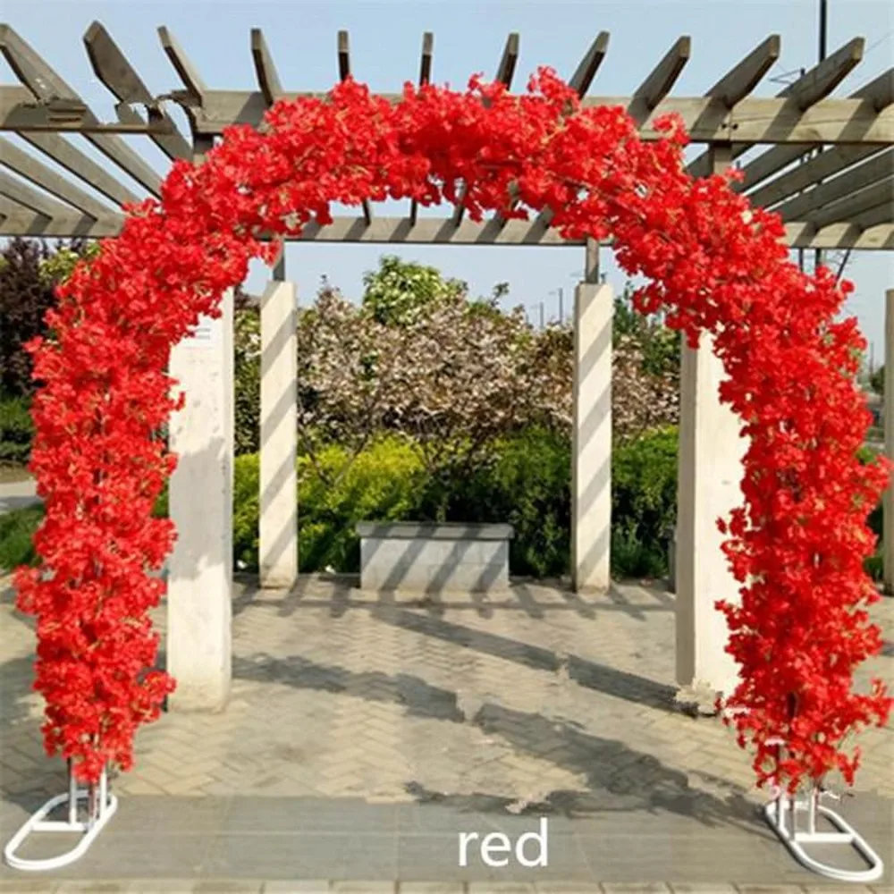

High Quality Wedding Site Layout Mall Opening Cherry Blossom Arches Sets Event Decoration Supplies (Arch Shelf+Fake Flower)