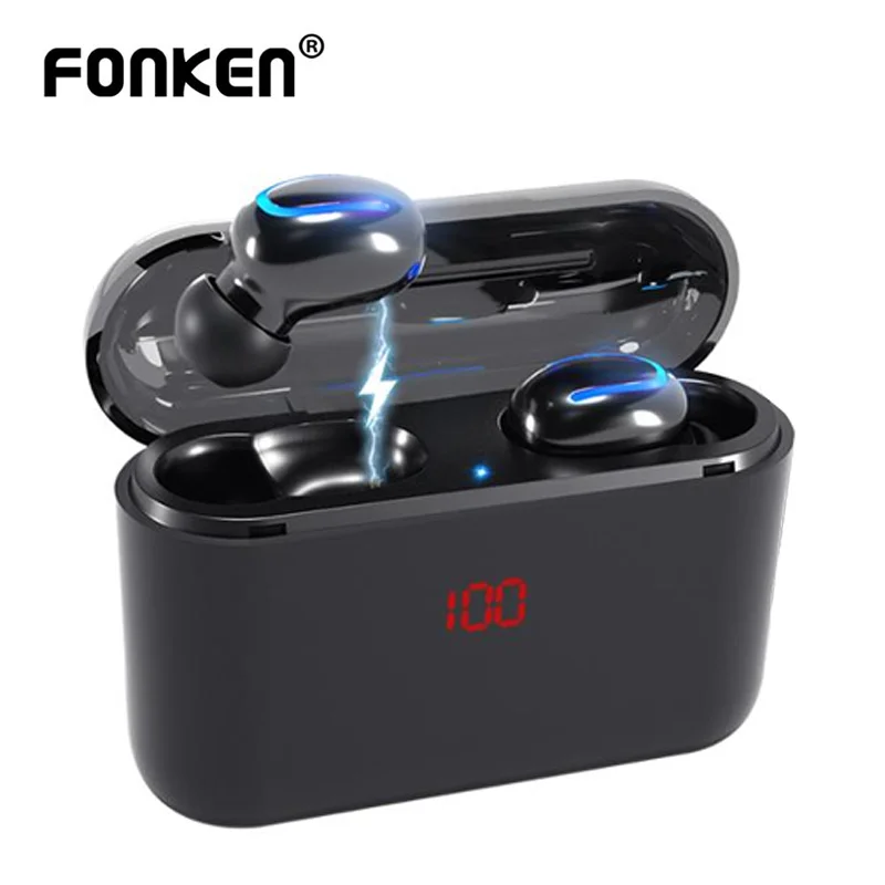 TWS Q32 Bluetooth 5,0 Беспроводной наушники Мощность банк светодиодный Дисплей вкладыши гарнитура громкой связи Bluetooth гарнитура для телефона наушники с зарядный чехол