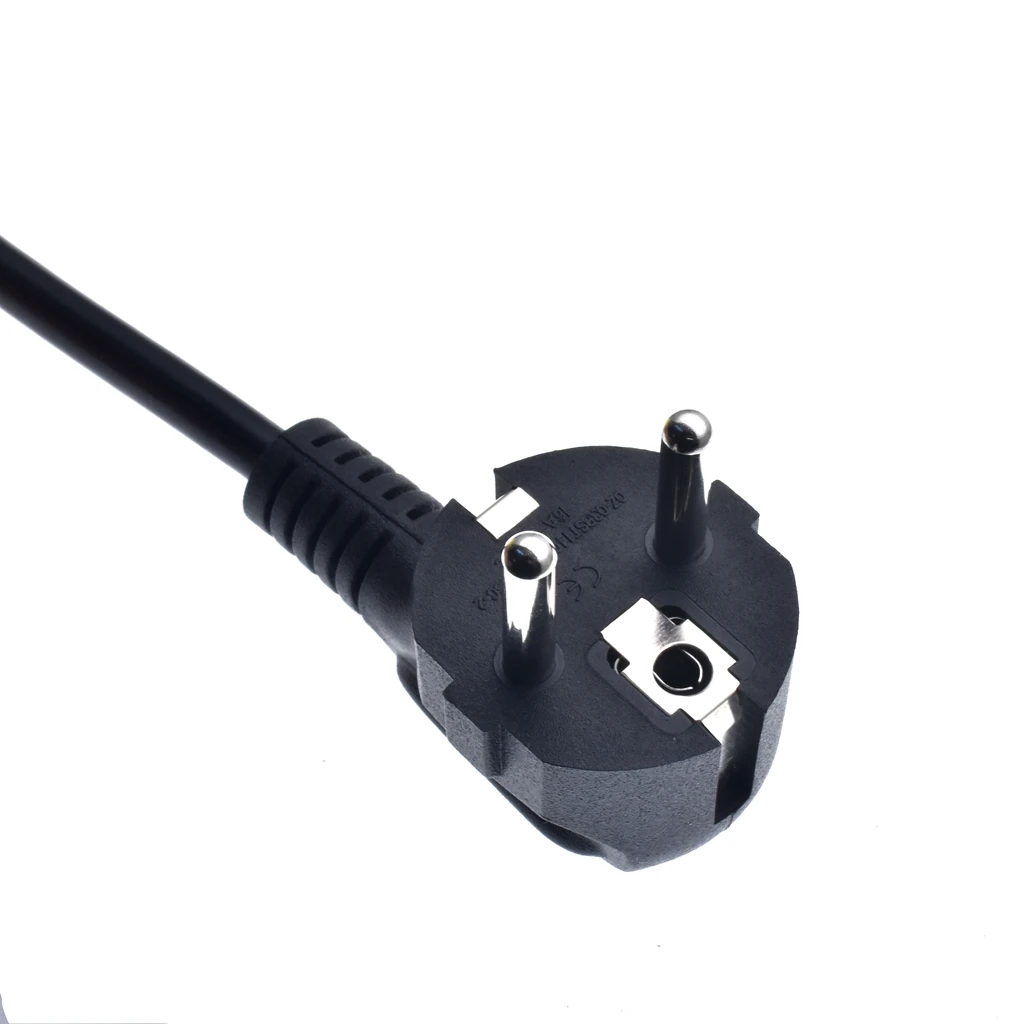 ЕС Европейская вилка Мощность Удлинительный кабель 2 зубец Питание шнур 1 5 м 3G1.5mm