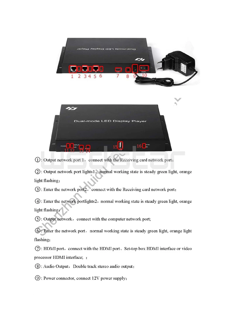 HD HD-A601 Huidu A601 800*600 пикселей usb порт полноцветный async и синхронизация двухрежимный светодиодный контроллер A601 led дисплей телеприставка