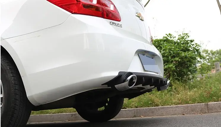 Для Cruze автомобильные аксессуары Задний бампер протектор двойной диффузор