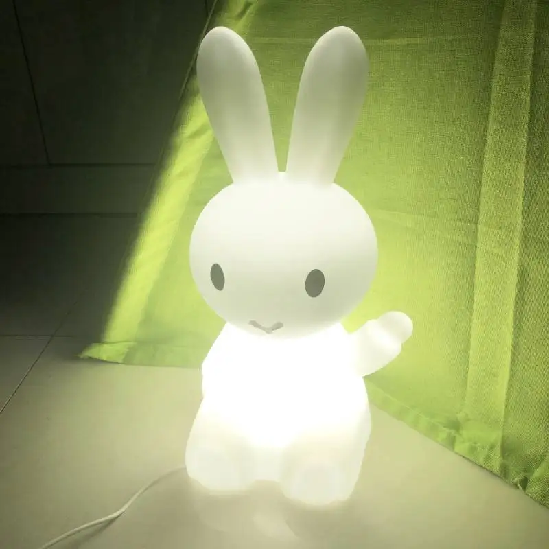 

36cm Cartoon Bunny Hare Rabbit Lamp Led Night Light For Children Kids Gift Living Room Bedside Desk Decor Dimmable Baby Light