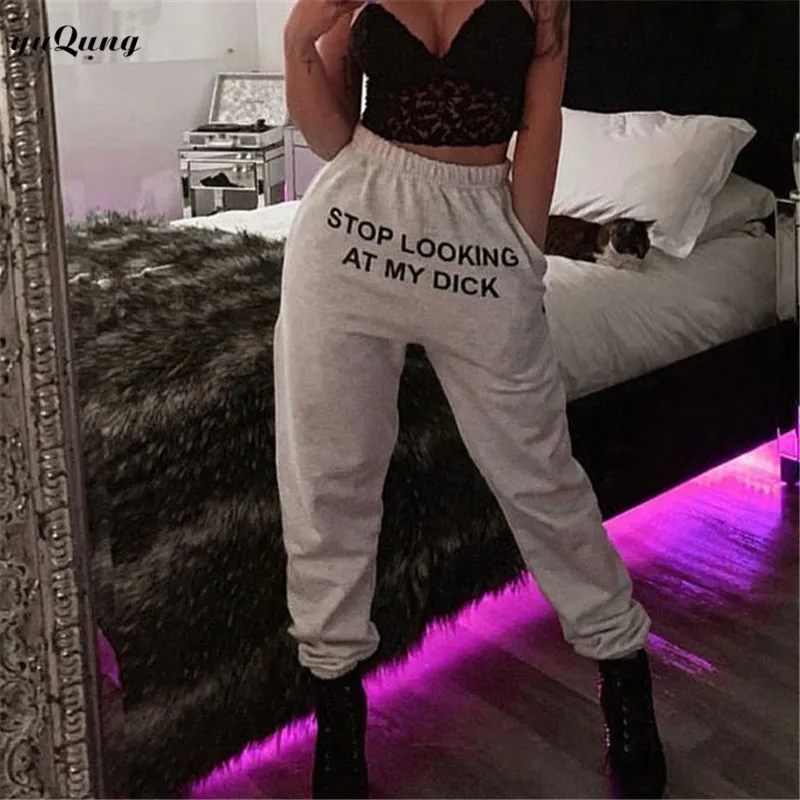 Новые женские повседневные спортивные шаровары yuqung с высокой талией в стиле хип