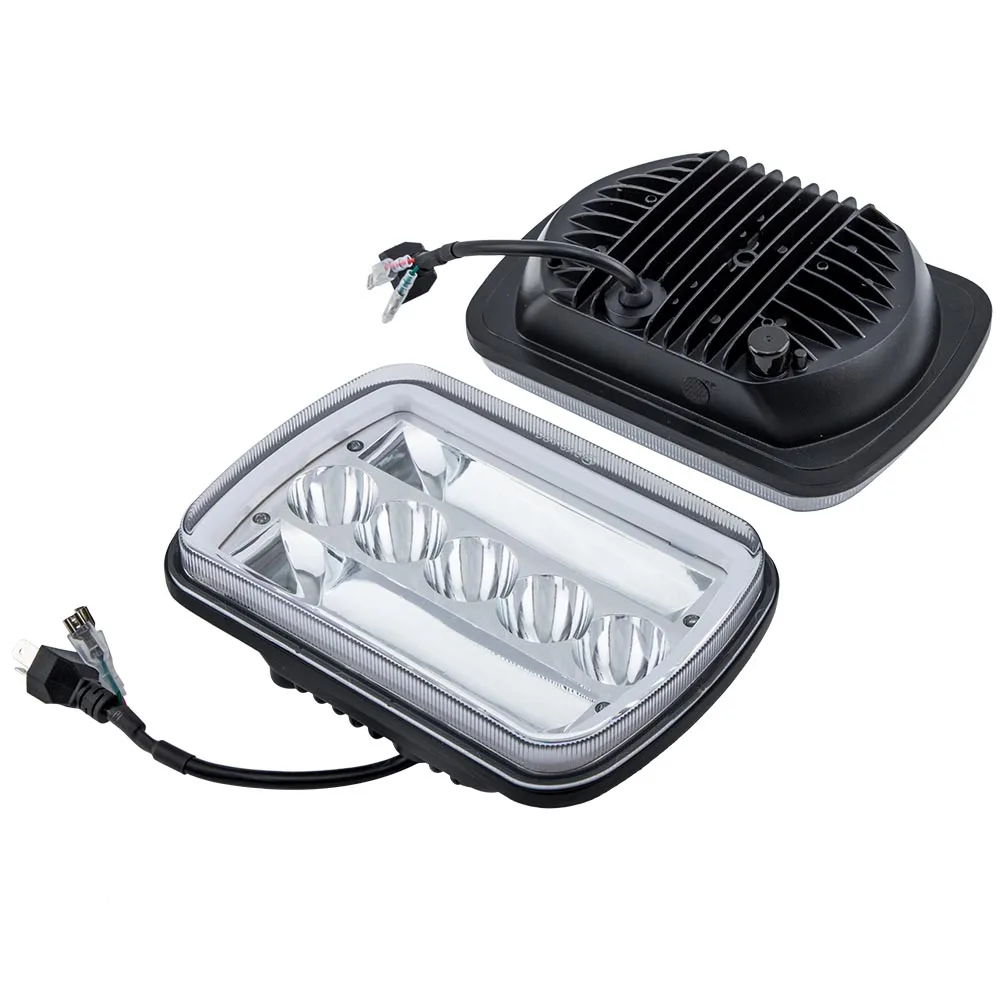 

1Pair 240W 5x7" 7x6" LED Hi-Lo Headlight For Toyota Nissan Pickup Hardbody IP67