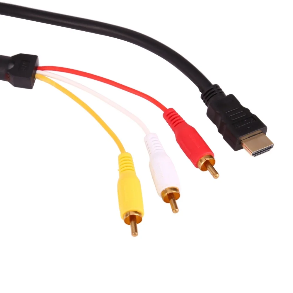 EDAL 1 5 M HDMI Male to 3 RCA видео аудиошнур компонентный av адаптер кабель HDTV 1080P линия