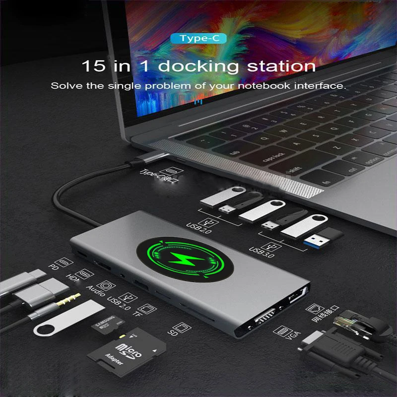 

Док-станция Basix usb-хаб C, USB 3,0/HDMI, для MacBook Pro