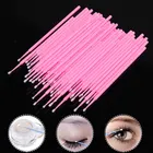 100 шт. микро макияж щеточки одноразовые косметика для губ помада щетка прочные аппликаторы для ресниц для наращивания ватные тампоны инструмент для макияжа