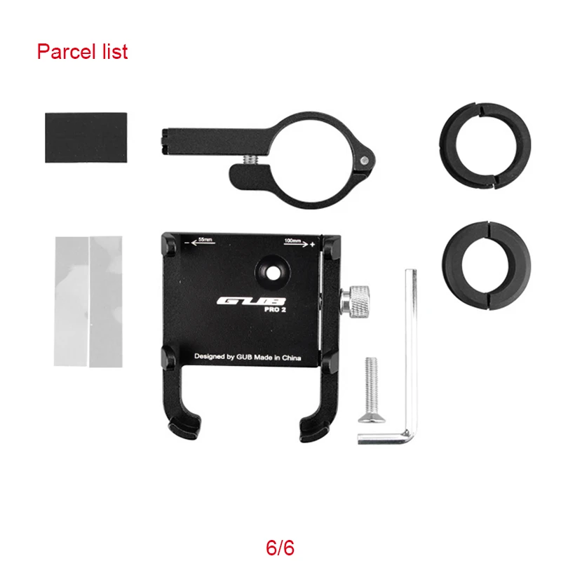 

HSSEE official bike accessories CNC aluminum alloy phone holder for MTB road bike motorcycle electric scooters phone holder