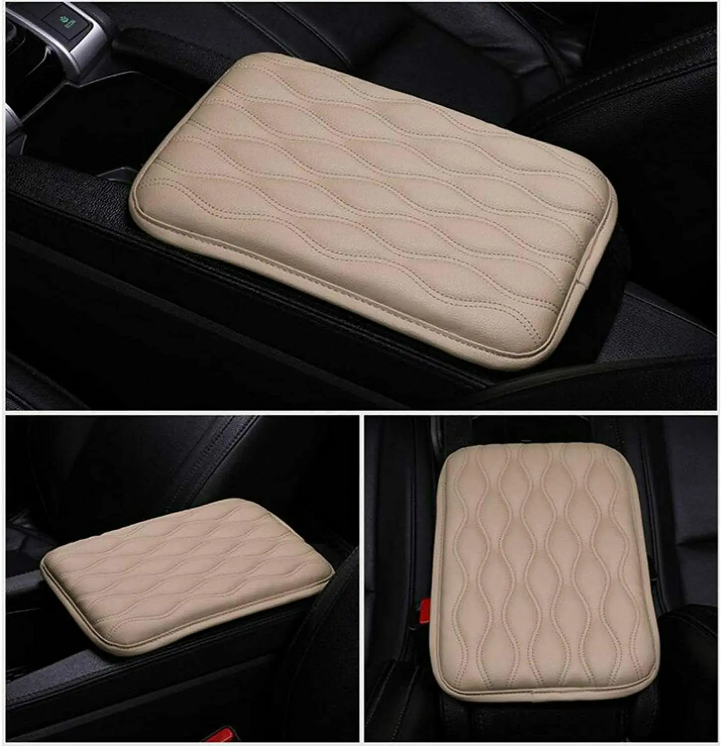 

Universal Car Armrest Durable Pad Cover Center Console Box PU Leather Mat Cushion Auto Interior Accessories