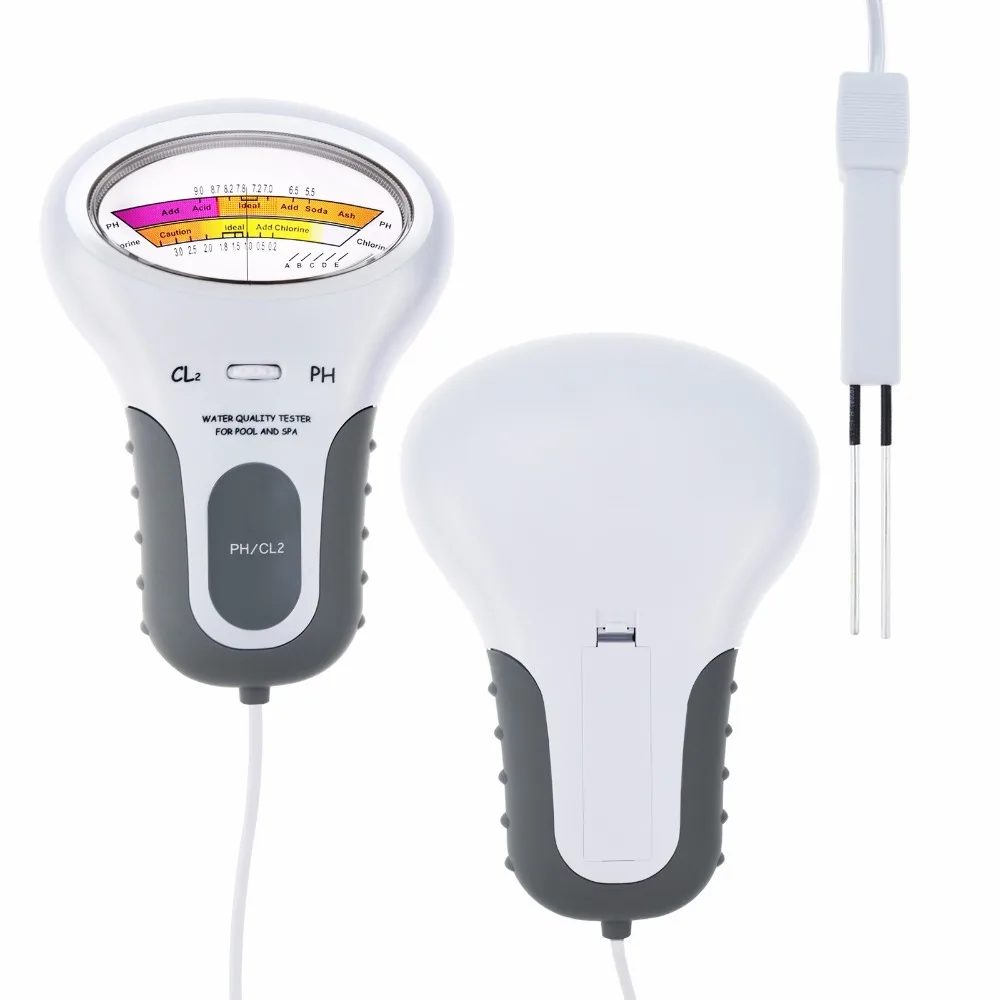 

CL2 тестер 2 в 1 качество воды PH & хлор PC-101 уровень портативный цифровой рН-метр бассейн спа аналитические инструменты