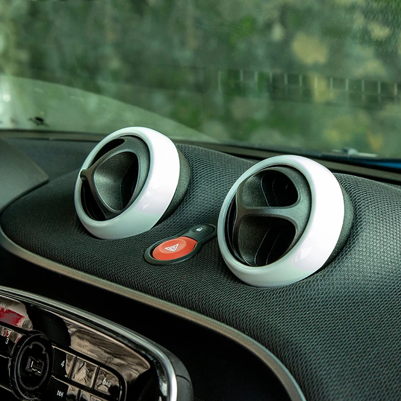 

Auto Accessories Instrument Panel Central Air Outlet Decorative Shell Modification Stickers for smart FORTWO 453 FORFOUR 451