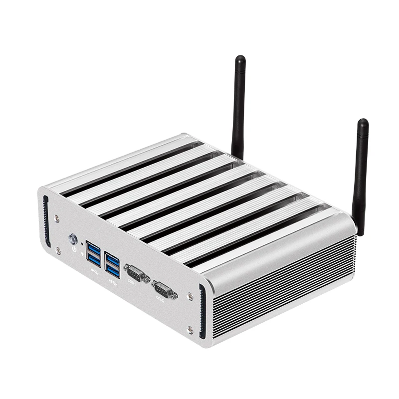 Мини ПК промышленный без вентилятора 2 хcom Core i3 4010U/i5 4200U/i7 4500U Windows 10|Мини ПК| |