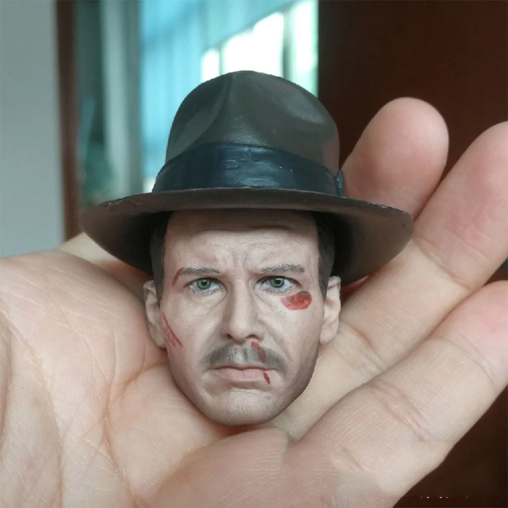 1/6 весы Харрисон Форд голова лепить резные Индиана Джонс головы