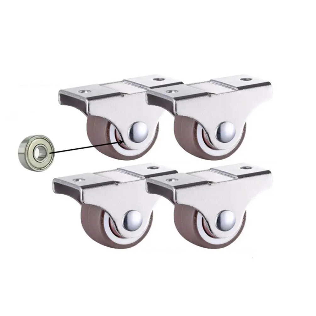 12 шт. 1 дюймовые направляющие роликовые колеса тележки набор колесных колес для