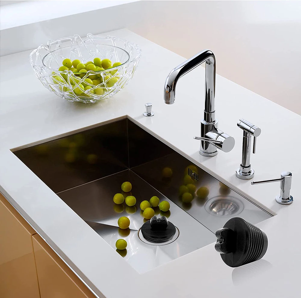 Bathroom Bathtub Stopper Silicone Drain Plugs Shower Bath Tub Sink Drains Replacement Universal Balck White | Обустройство дома