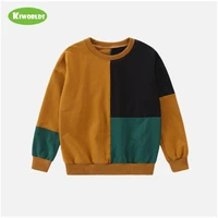 2020 spring high quality long sleeve soft cotton boy black green khaki t shirts fashion tops tees clothing for kids
