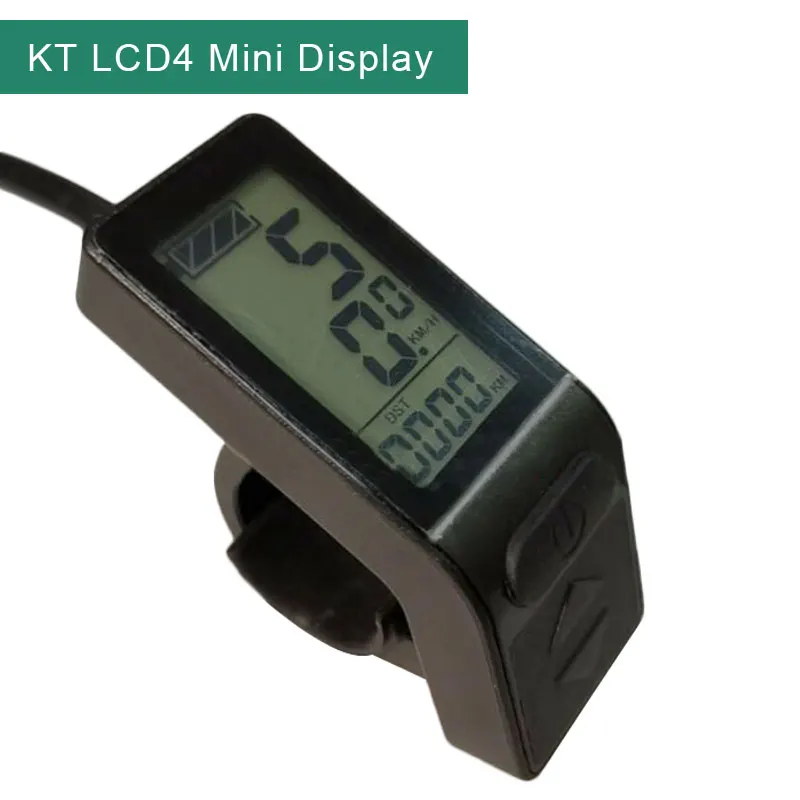 Electric Bike Display KT LCD4 E-bike LCD 24V/36V/48V Multi-Use Mini Panel Meter Odometer For Cycling MTB | Спорт и развлечения