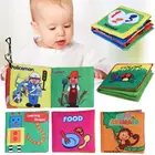 Детские игрушки книжки из мягкой ткани звук шелеста для раннего обучения обучающая погремушка в коляску игрушка для новорожденных кроватка игрушки в виде животных