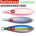 Новое японское литая джиг-приманка BATTLEBASS 2021, 406080100 г, металлическая джиг-приманка с медленным шагом для джиггинга, приманка с лазерным корпусом для Глубоководной Рыбалки