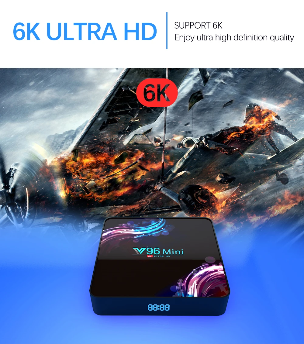 Vmade новейший мини IP tv Box Allwinner H6 четырехъядерный Android 9,0 4G+ 128GB UHD 4K H.265 wifi 1,5 GHZ Google tv Netflix медиаплеер