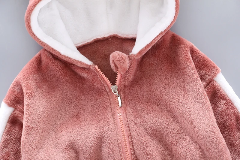 Детские зимние штаны Костюмы комплект одежды с рисунком милой кошки для новорожденных, Толстая теплая одежда на Хлопчатобумажной Подкладке для мальчиков и девочек: толстовка с капюшоном и рисунком+ штаны 2 шт./компл