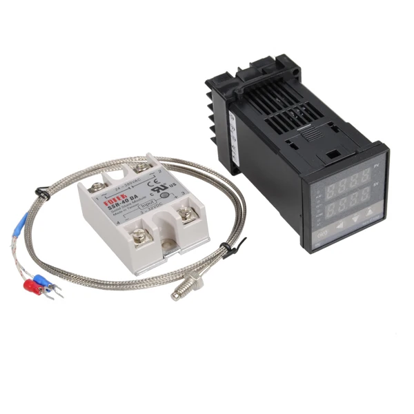 

REX-C100 110-240V 1300 Degree Digital PID Temperature Controller Kit with 400 Degree Probe