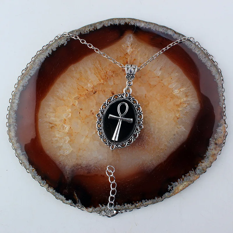 Готическое ожерелье с крестом зла для женщин черный волшебник таинственный