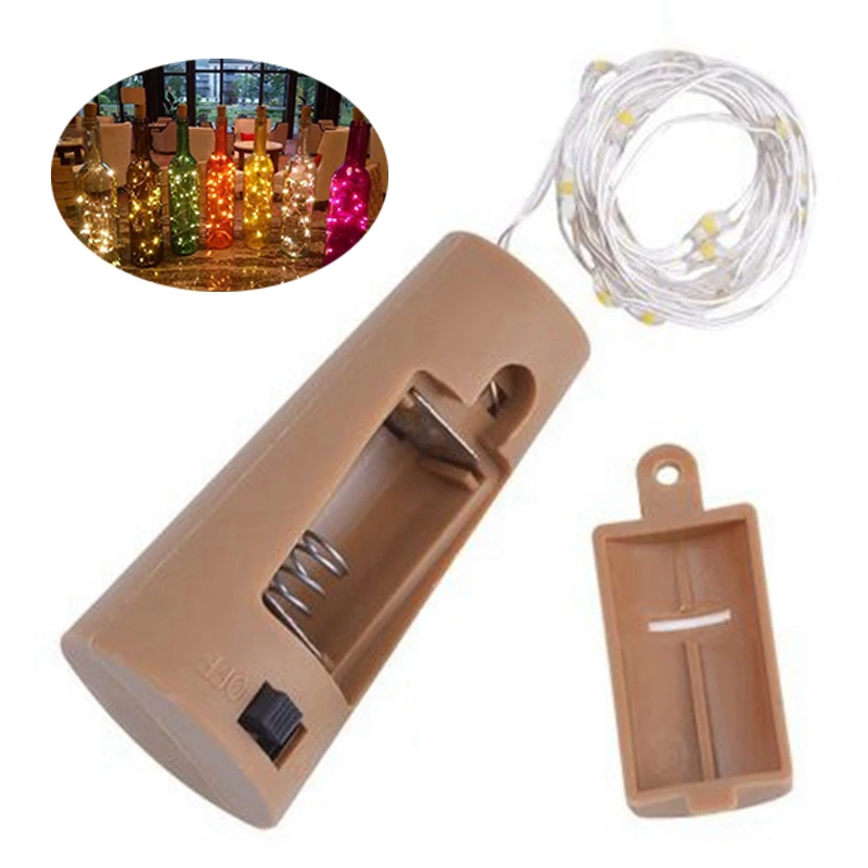 9 цветов супер яркая бутылка вина сказочные огни 2 м батарея пробковые