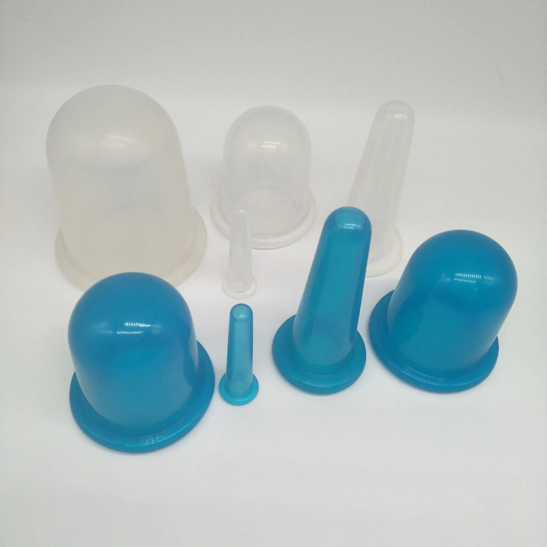 

4Pcs Silicone Cupping Cups Set Vacuum Massage Helper Anti Cellulite Health Care Face Body Chinese Therapy Suction