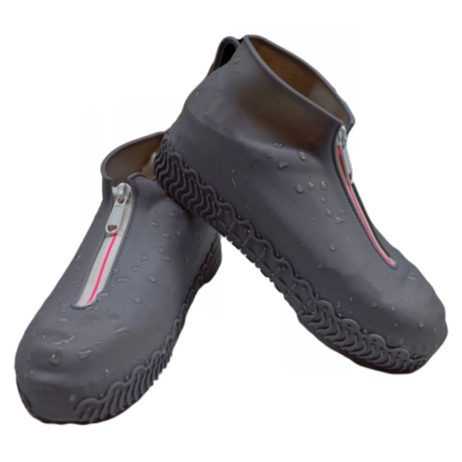 

Новинка 1 пара водонепроницаемых чехлов для обуви многоразовые складные Нескользящие силиконовые чехлы для обуви от дождя с молнией Наружн...