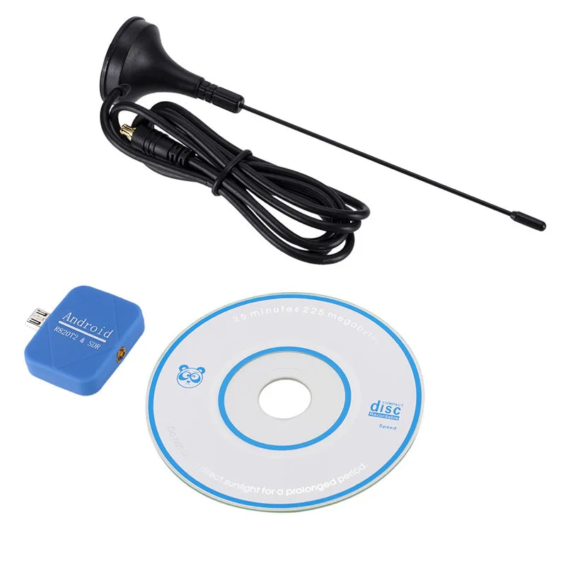 ТВ приемник тюнер USB 2 0 синий Стик DAB FM DVB T SDR + R820T2 RTL ИК пульт с антенной донгл