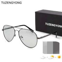 tuzengyong 2022 new photochromic sunglasses men polarized day night driving glasses chameleon anti glare gafas de sol t302