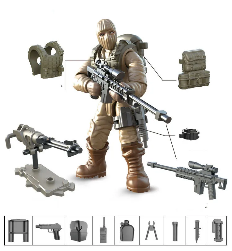 6 шт. Детский конструктор Вторая мировая война | Игрушки и хобби