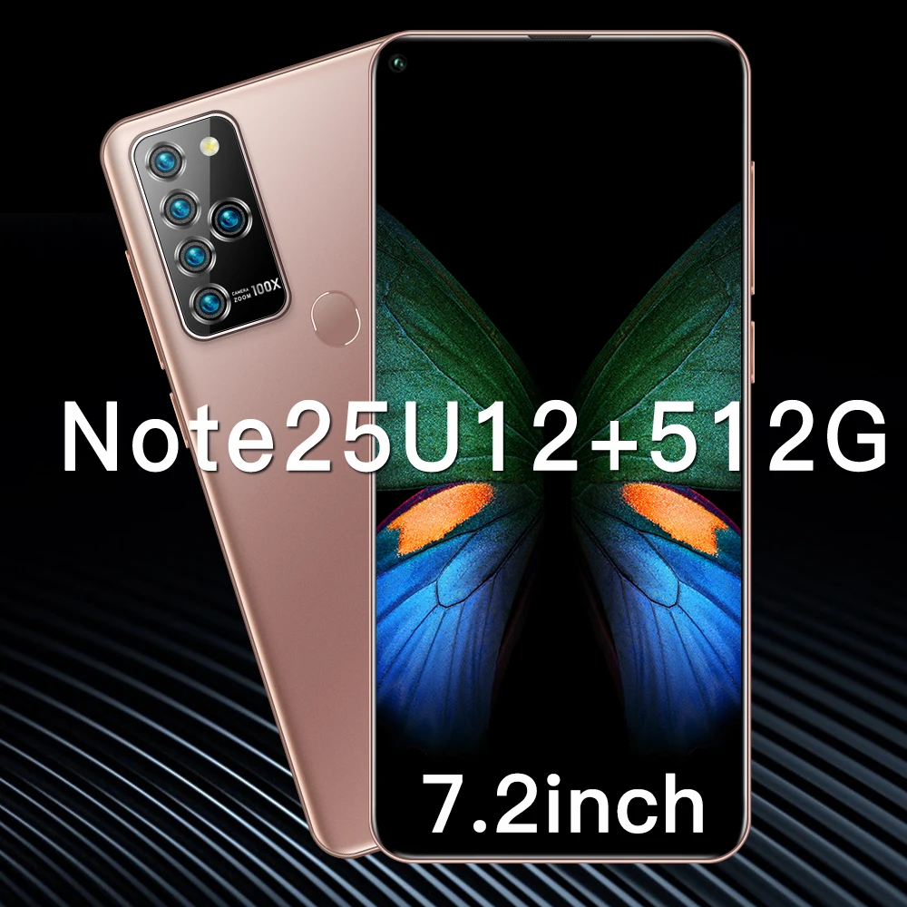 

Galxy Note25U 7.2 Inch Global 5G Network 10Core 12GB+512GB MTK6889 24+48MP Fingerprint Face ID Andriod10 5800MAH Dual SIM