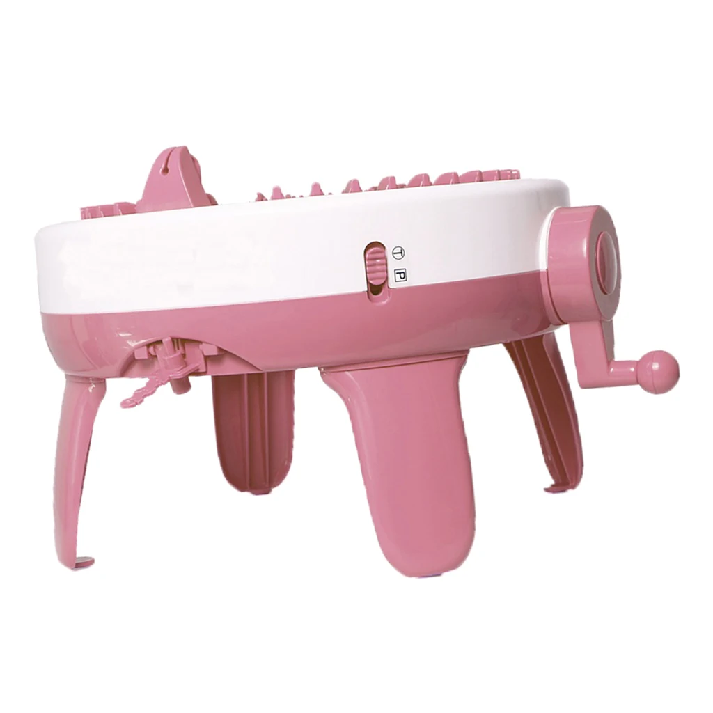 

Kids Large Plastic Knitting Machine Weaver DIY Socks Hat Knitter 40 Needles