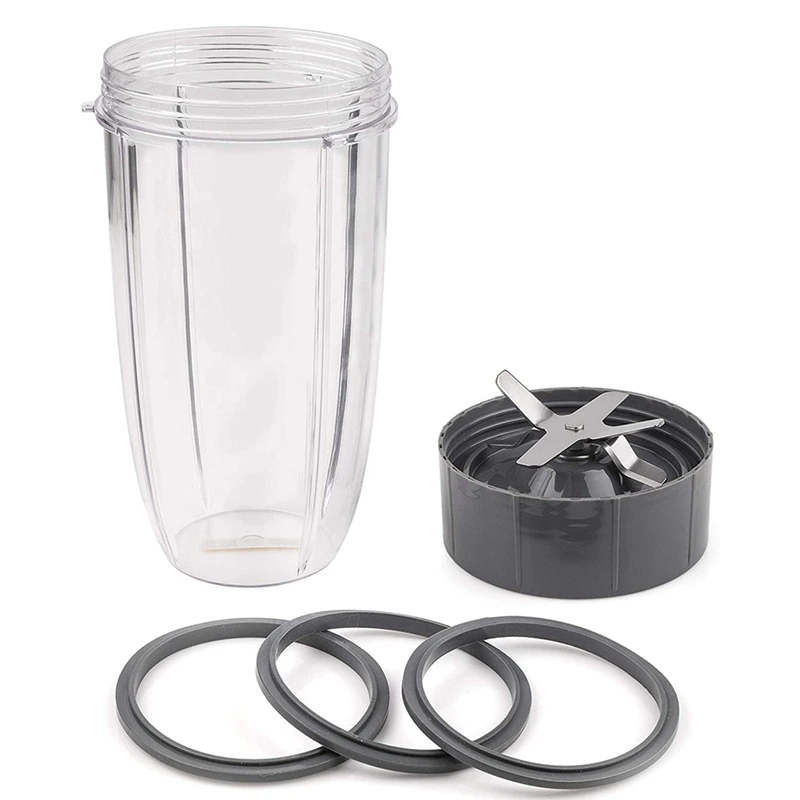Запасные части для чашки 32 унции, лезвия и уплотнительного кольца, запасные резиновые прокладки, совместимы с Nutribullet