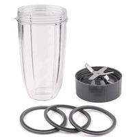 replacement parts 32 oz cup and blade and seal ring rubber gaskets replacement compatible for nutribullet