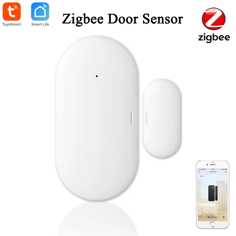 Tuya Smart ZigBee датчик окна двери умный дом беспроводные детекторы открытое/закрытое