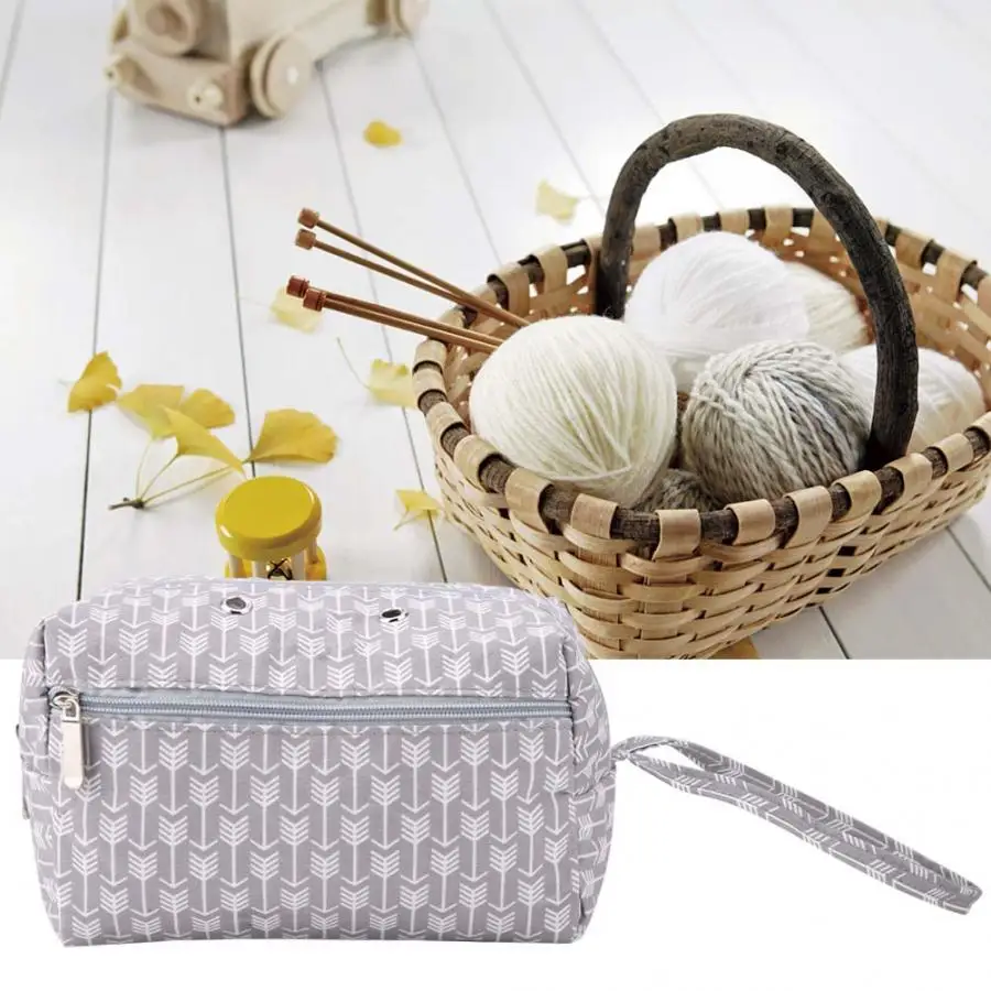 Прочная и мягкая сумка для хранения ведра вязания крючком инструментов Свитера