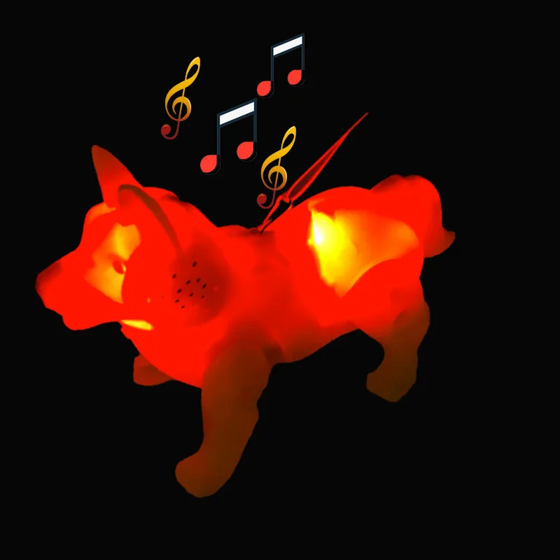 Детская игрушка со звуком для собак сверхпрочная забавная светодиодный вая