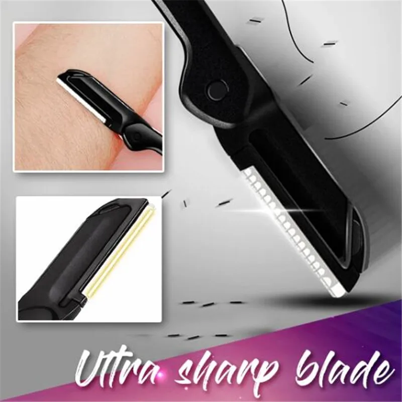 Триммер для бровей без боли Женская бритва лица портативный триммер складной