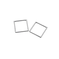 10pcs stainless steel square connectors drop earrings charms resin mold link diy accessories for jewelry making findings