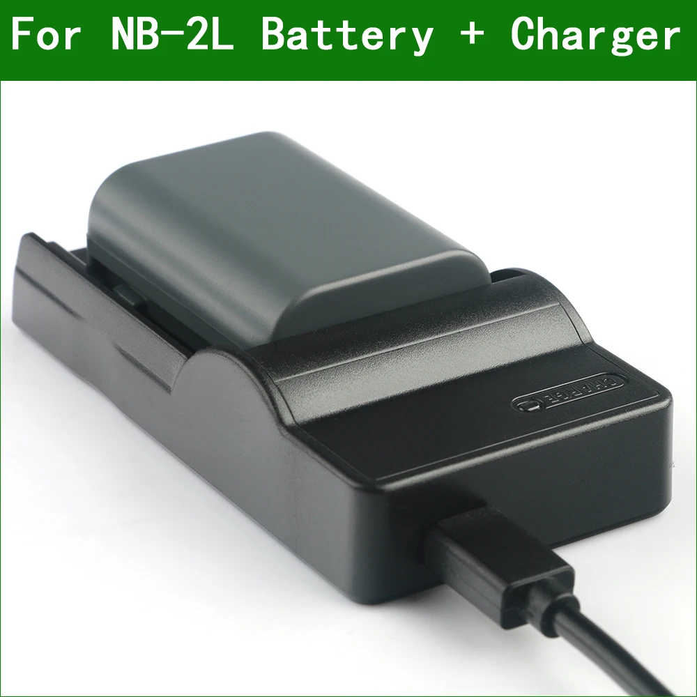 

LANFULANG Replacement NB-2L, NB-2LH Battery With Charger for Canon BP-2L12 BP-2L13 BP-2L14 BP-2L24H BP-2LH BP-2L5 E160814 NB 2L
