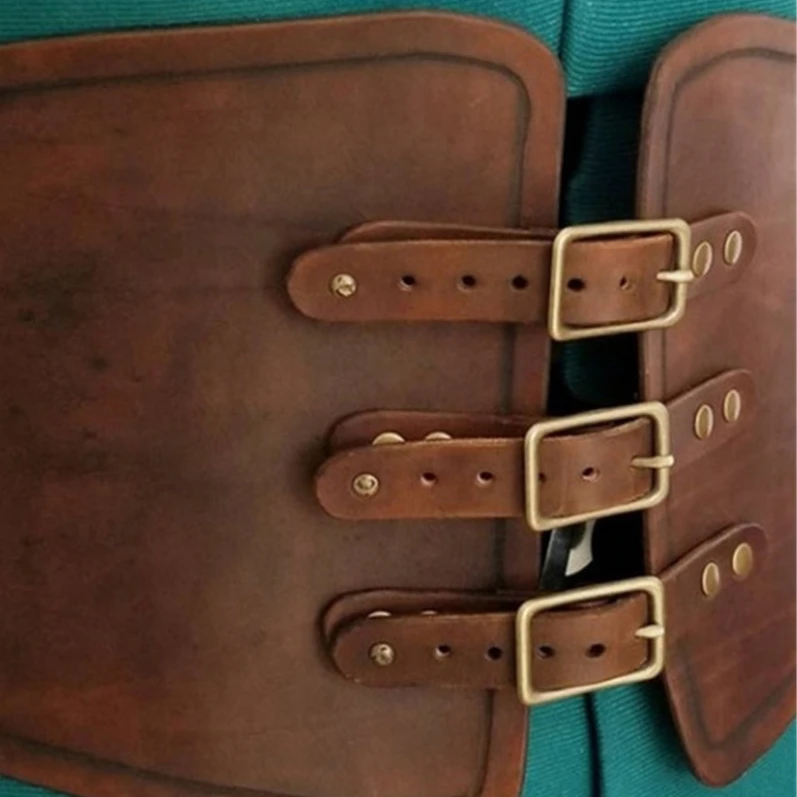 

Knight Cosplay Fetish Men Harness Sexy Gay Leather Adjustable Medieval Wide PU Leather Belt Steampunk Gothic Waist Guard Gear