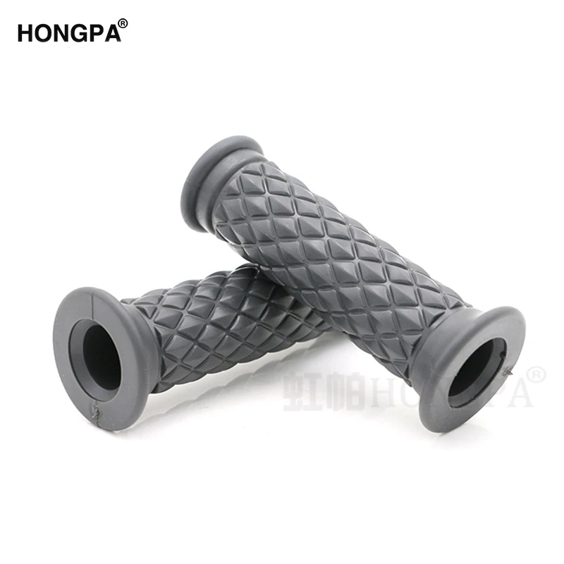 7/8&quot Handle Bar Retro Rubber Motorcycle Bike Vintage Handlebar Coke Bottle Hand Grip For Harley Truimph CG125 CB400 Cafe Custom |
