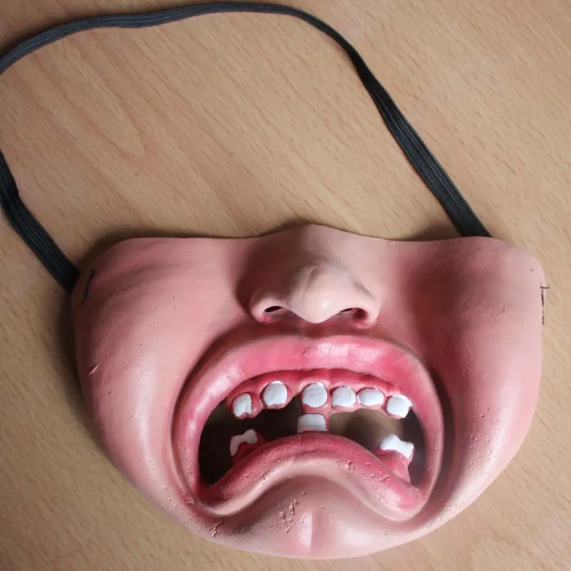 Broken tooth Забавные Вечерние Маски на Хэллоуин для детей и взрослых, латексная маска клоуна для костюмированной вечеринки, ужасный страшный маскарадный костюм, аксессуары для Хэллоуина, реквизит - Цвет: Broken tooth