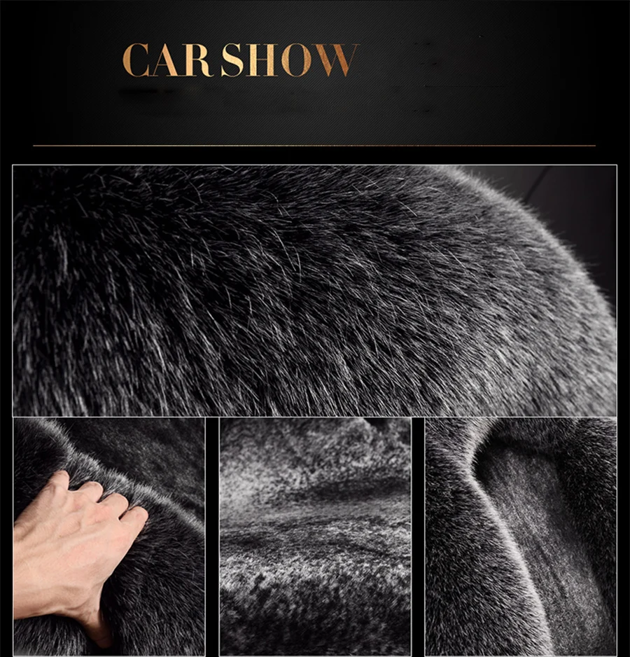 Роскошные универсальные осенне-зимние теплые меховые шерстяные Чехлы для