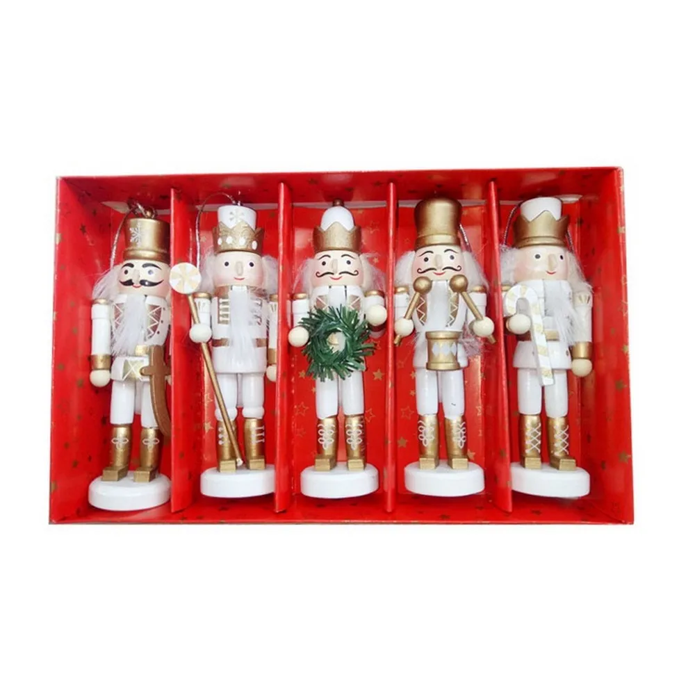 5 шт. 12 см деревообрабатывающий Рождественский гайковерт марионетка деревянные
