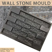 plastic molds wall concrete plaster garden house wall stone tiles stone mold cement bricks maker mould 6949cm decorative