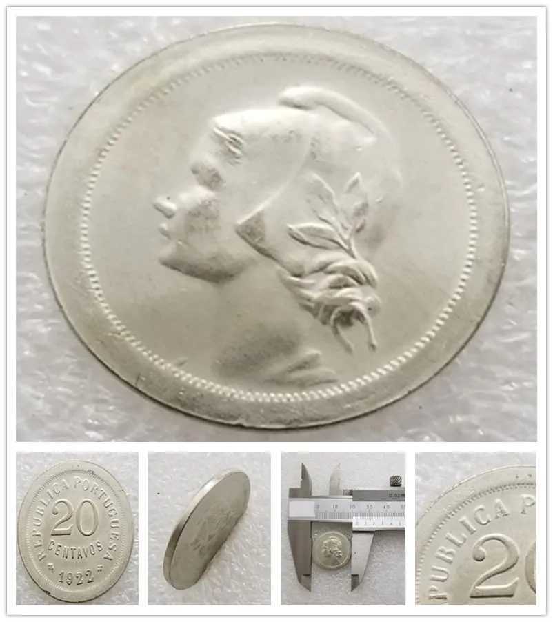 

Португальские монеты Ouija Готический предсказательный решение монета или Ангел Смерти никель